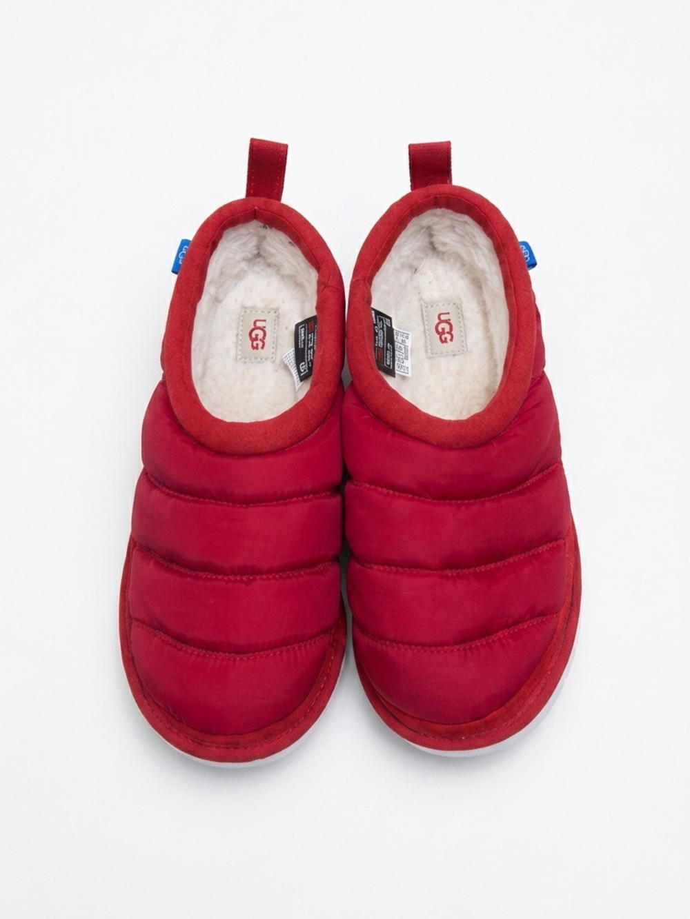 UGG Tasman LTA Slippers Men's Size 9 Samba Red Puffer 3M Thinsulate